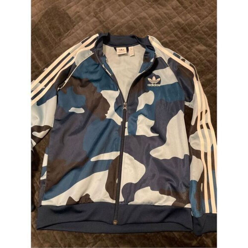 Adidas track Jacket tri foil boys‎ medium camouflage